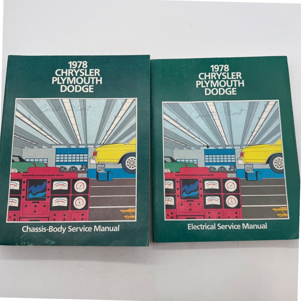 1978 Chrysler Plymouth Dodge Chassis Body & Electrical Service Manuals Set of 2